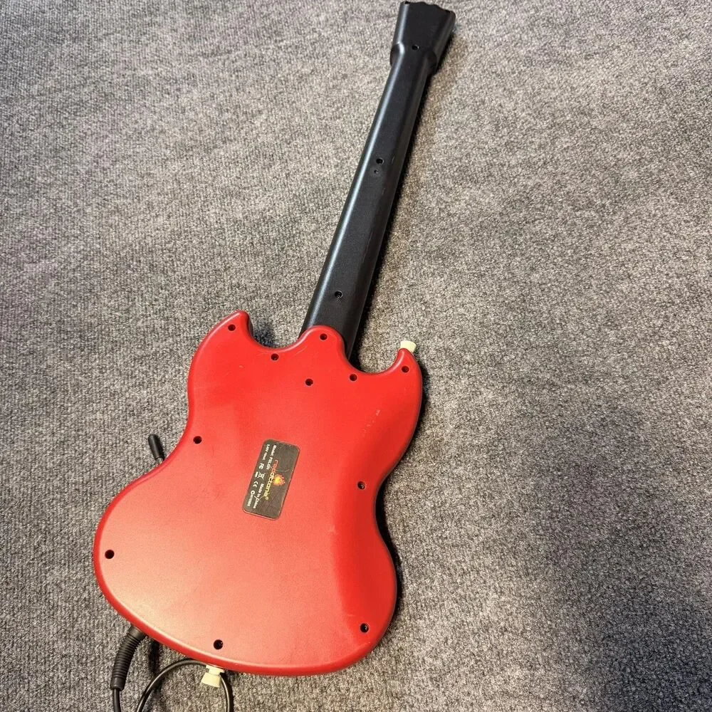 RedOctane Guitar Hero Wired Guitar Controller Red Sony PlayStation 2 For Parts